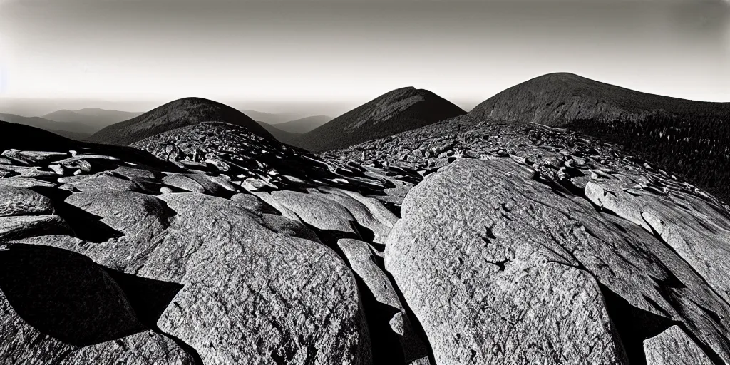 Image similar to landscape photograph of Franconia ridge, mount lafayette, mount lincoln, mount haystack, photography by ansel adams