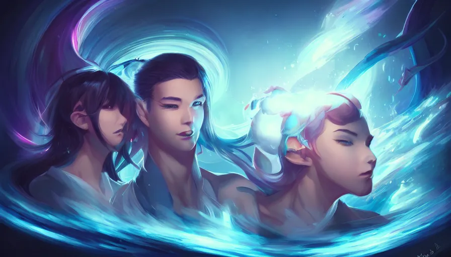 Prompt: the two complementary forces that make up all aspects and phenomena of life, by ROSS tran