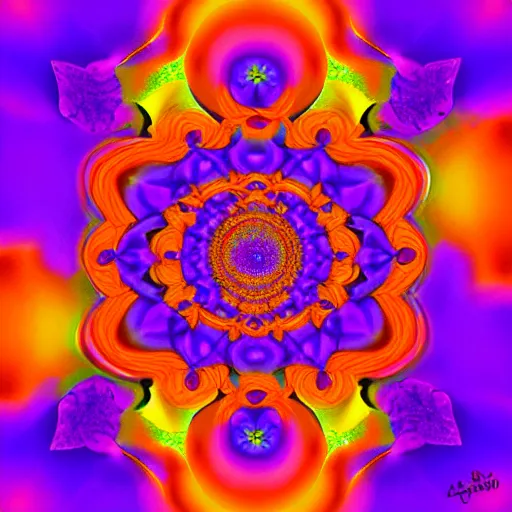 Prompt: salvia purple portal, psychedelic dream, digital art, colurful