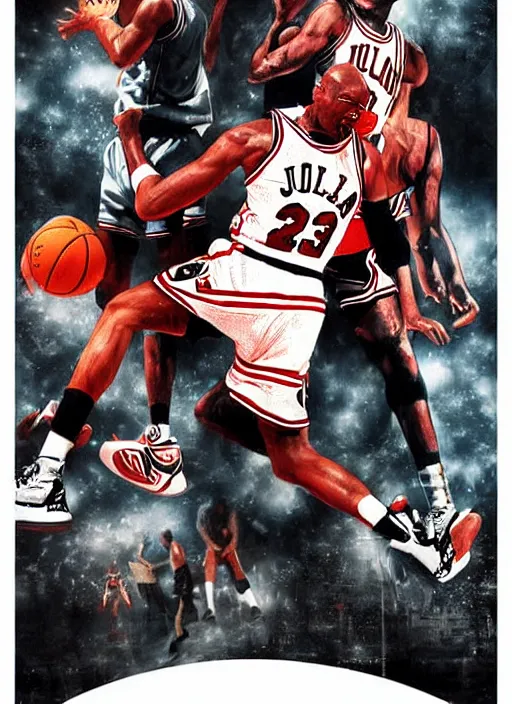 the life of michael jordan movie poster art by daniel | Stable ...