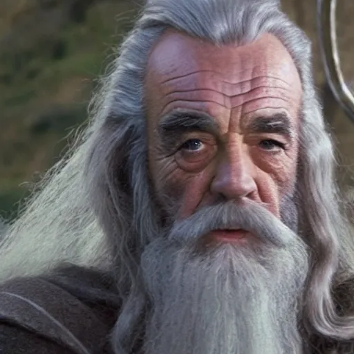 Image similar to A still of Sean Connery as Gandalf. Extremely detailed. Beautiful. 4K. Award winning.