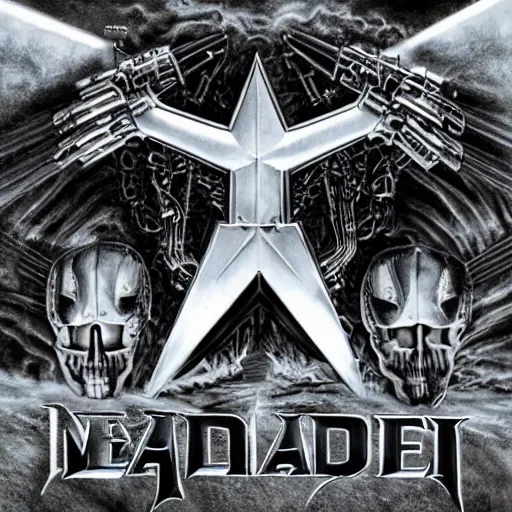 Image similar to megadeth, album cover,