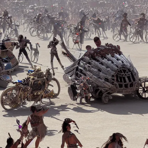 Image similar to thunderdome battle at burning man