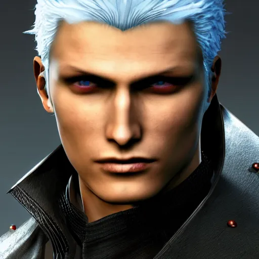 vergil from devil may cry, 4k, highly detailed face,, Stable Diffusion