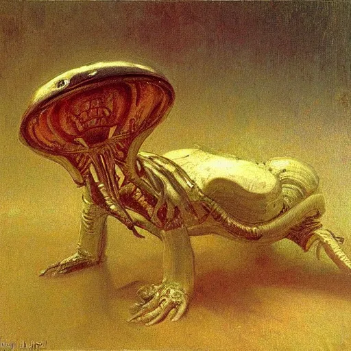 Image similar to alien by ilya repin