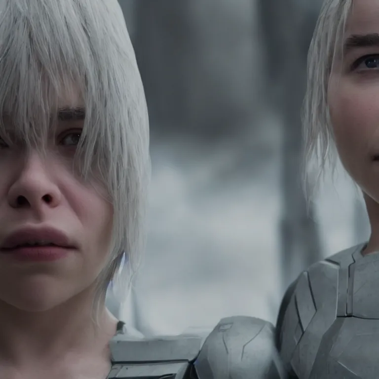 Image similar to scifi smiling emilia clarke looks like ghost in the shell, extremely high detail, photorealism, sony a 7 r