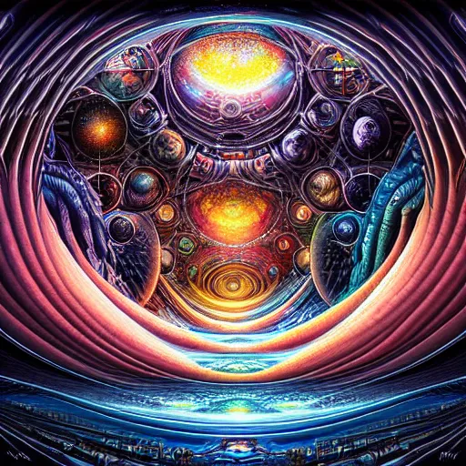 Image similar to an insanely beautiful and hyper detailed digital painting of the multiverse by ciryl rolando