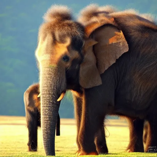 Image similar to hairy fuzzy asian elephant hd nature photography