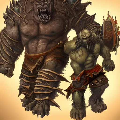 Image similar to an orc army, blizzard warcraft art, concept art, incredibly highly detailed and realistic, 8 k, sharp focus, studio quality
