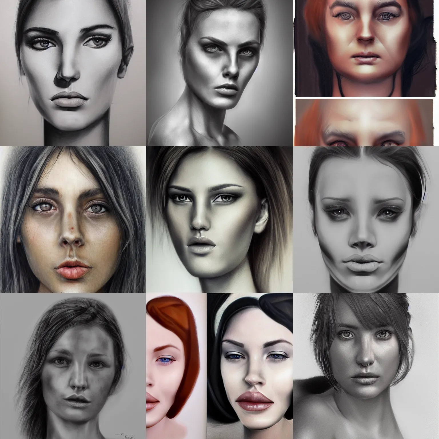 Prompt: realistic portrait design of a face by jordu schell