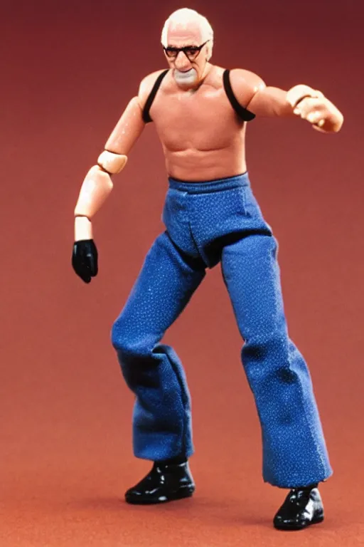 Prompt: larry david as a 1 9 8 0 s wrestling action figure