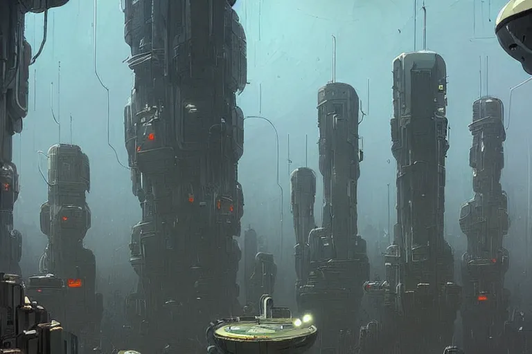 Prompt: off world colonies by ian mcque, matte, masterpiece, atmospheric, wide angle shot