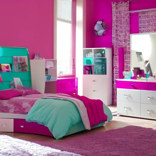 Image similar to teen girls bedroom