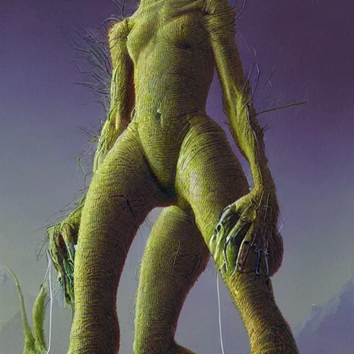 Image similar to A large ant queen standing on her hind legs formian pathfinder, digital art, Wayne Barlowe