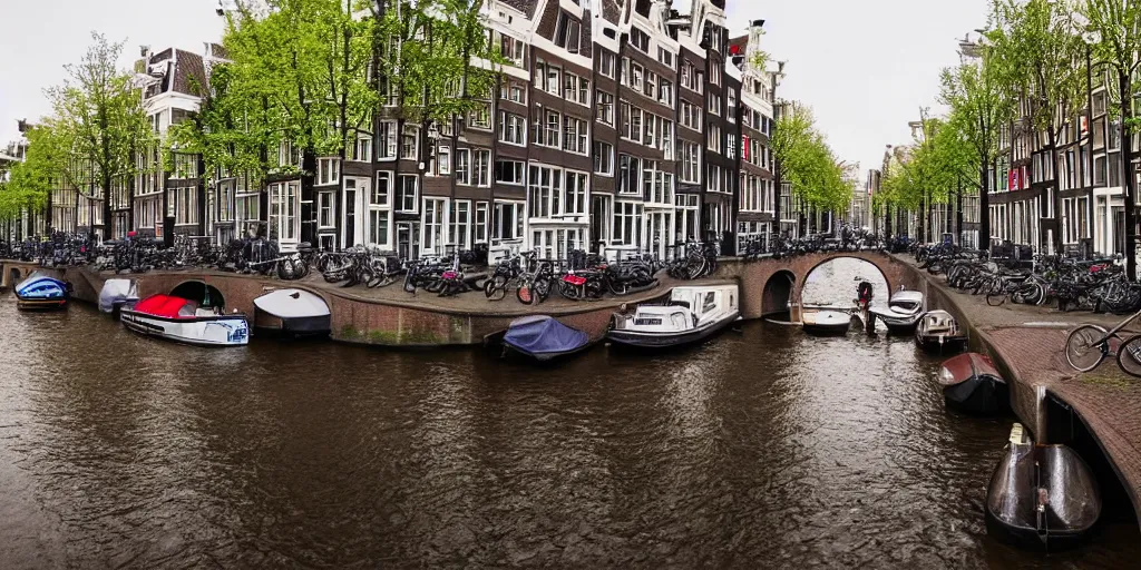 Prompt: a beautiful photo of Amsterdam, award winning photo