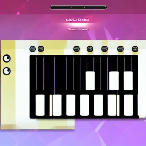 Prompt: vocaloid 6 ai, music program ui screenshot, piano roll