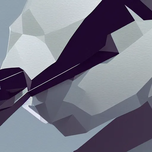 Image similar to low poly close up of a penguin astronaut, high quality digital art