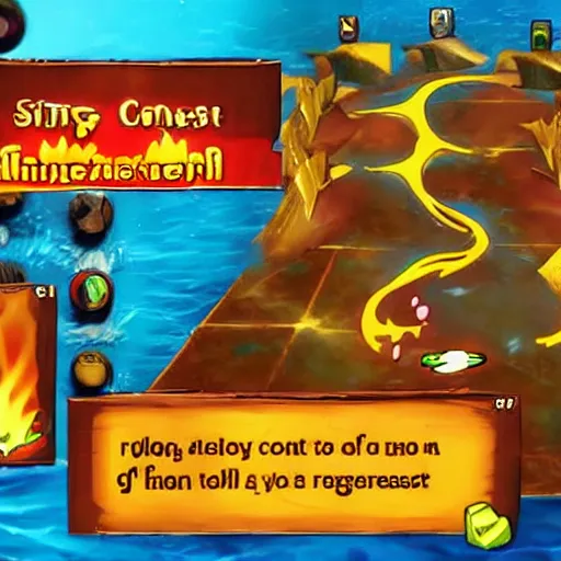 Image similar to cone of fire spell, Raft gameplay