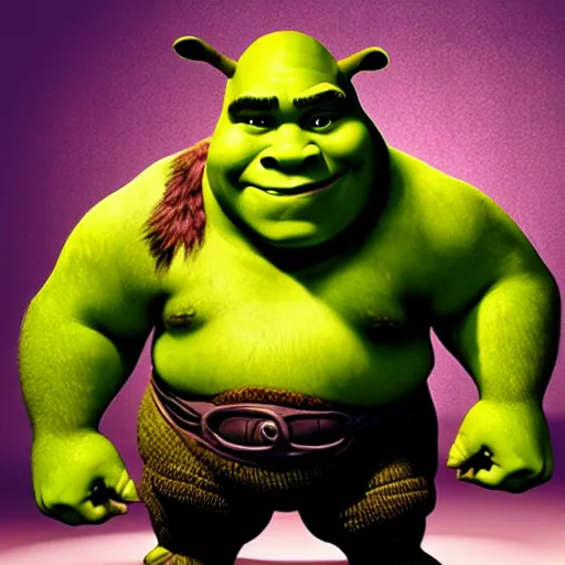 Prompt: shrek as pudge from dota 2 casting hook ability, hyper realistic, 8 k