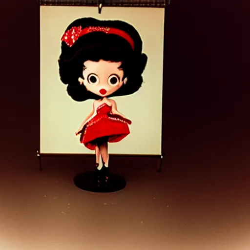 Prompt: photo of american president betty boop. 3 5 mm. studio lighting.