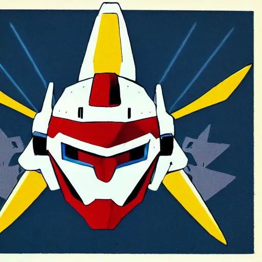 Prompt: gundam with a shark head and fins