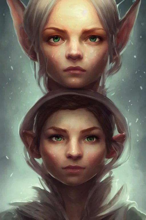 Image similar to runescape gnome character portrait, beautiful face, cinematic lighting, hyper - detailed, cgsociety, 8 k, high resolution, in the style of charlie bowater, tom bagshaw, single face, symmetrical, headshot photograph, insanely detailed and intricate, watercolor, cinematic, portrait, raphaelite, headroom, artstation, pierre - auguste renoir