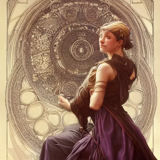 Image similar to alchemy and rosicrucianism fall in love, deep focus, d & d, fantasy, intricate, elegant, highly detailed, digital painting, artstation, concept art, matte, sharp focus, illustration, art by artgerm and greg rutkowski and alphonse mucha