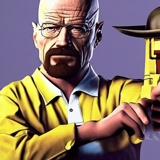 Image similar to walter white in fortnite