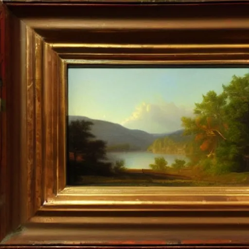 Prompt: painting in the style of the Hudson River School