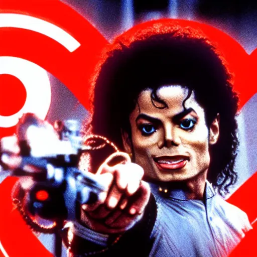 Image similar to stunning awe inspiring michael jackson as a ghostbuster in the movie ghostbusters, movie still 8 k hdr atmospheric lighting