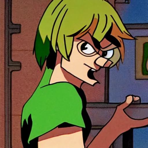 Prompt: Shaggy Rogers at full power