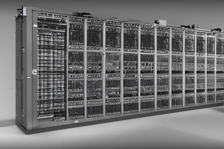 Prompt: the eniac if it was built in 2 0 2 2, 4 k, hd, concept art