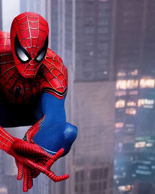 Image similar to A photo of an live-action animated SpiderMan movie starring emma watson. Emma watson face reveal. rendered in Unreal Engine, 8K concept art, detailed, cohesive, mixed media, volumetric lighting, ambient occlusion, 8K 3D, shot on Kodak Ektar