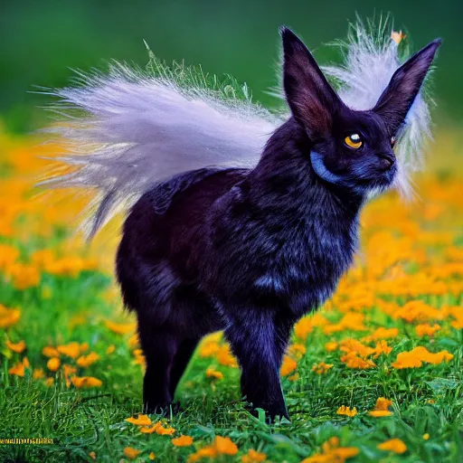 Prompt: national geographic professional photo of flareon, award winning