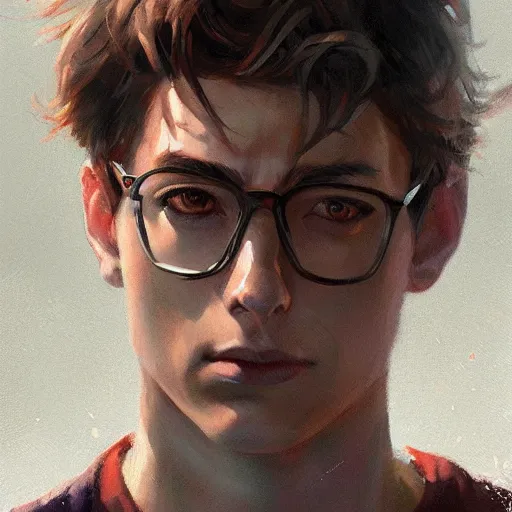 Prompt: peter parker closeup portrait, dramatic light, lake background, 2 0 0 mm focal length, painted by stanley lau, painted by greg rutkowski, painted by stanley artgerm, digital art, trending on artstation