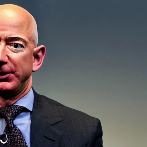 Prompt: jeff bezos as an angry roman god