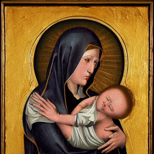 Image similar to Our Lady of Sorrows Renaissance painting