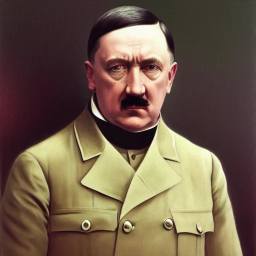 Image similar to Painting of Adolf Hitler as Emperor Palpatine. Art by william adolphe bouguereau. During golden hour. Extremely detailed. Beautiful. 4K. Award winning.