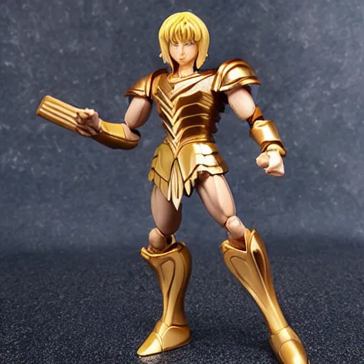 Prompt: saint seiya knights of the zodiac action figure