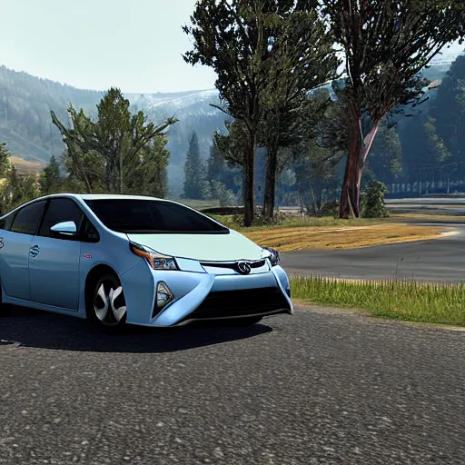 Prompt: toyota prius, in h 1 z 1, screenshot