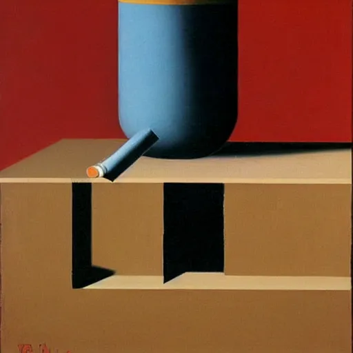 Image similar to cigarette by rene magritte