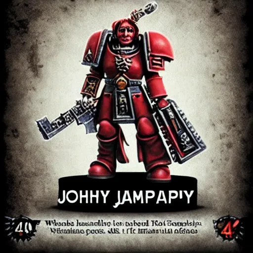 Image similar to warhammer 4 0 k johnny depp