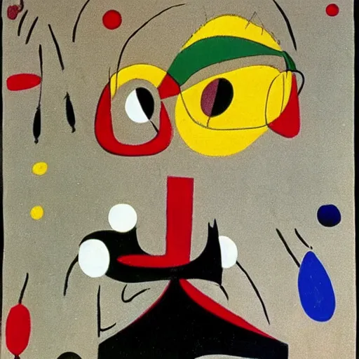 Prompt: girl by Joan Miro