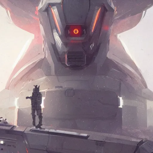 Image similar to concept art by greg rutkowski, eva - 0 1 test type preparing for combat, brutalist futuristic interior, dim lighting, detailed portraits, nostalgic atmosphere, scifi, digital painting, artstation, concept art, smooth, sharp foccus ilustration, artstation hq