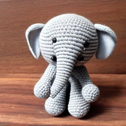 Image similar to a elephant amigurumi