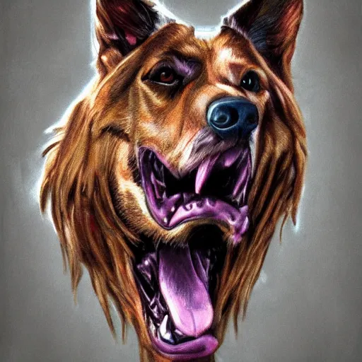 Prompt: portrait of a dog soldiers, trending on artstation