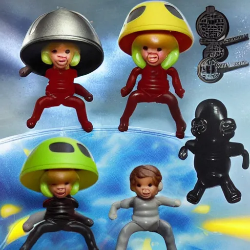 Image similar to ufo abduction playset action figure 9 0's, realistic, high detail,