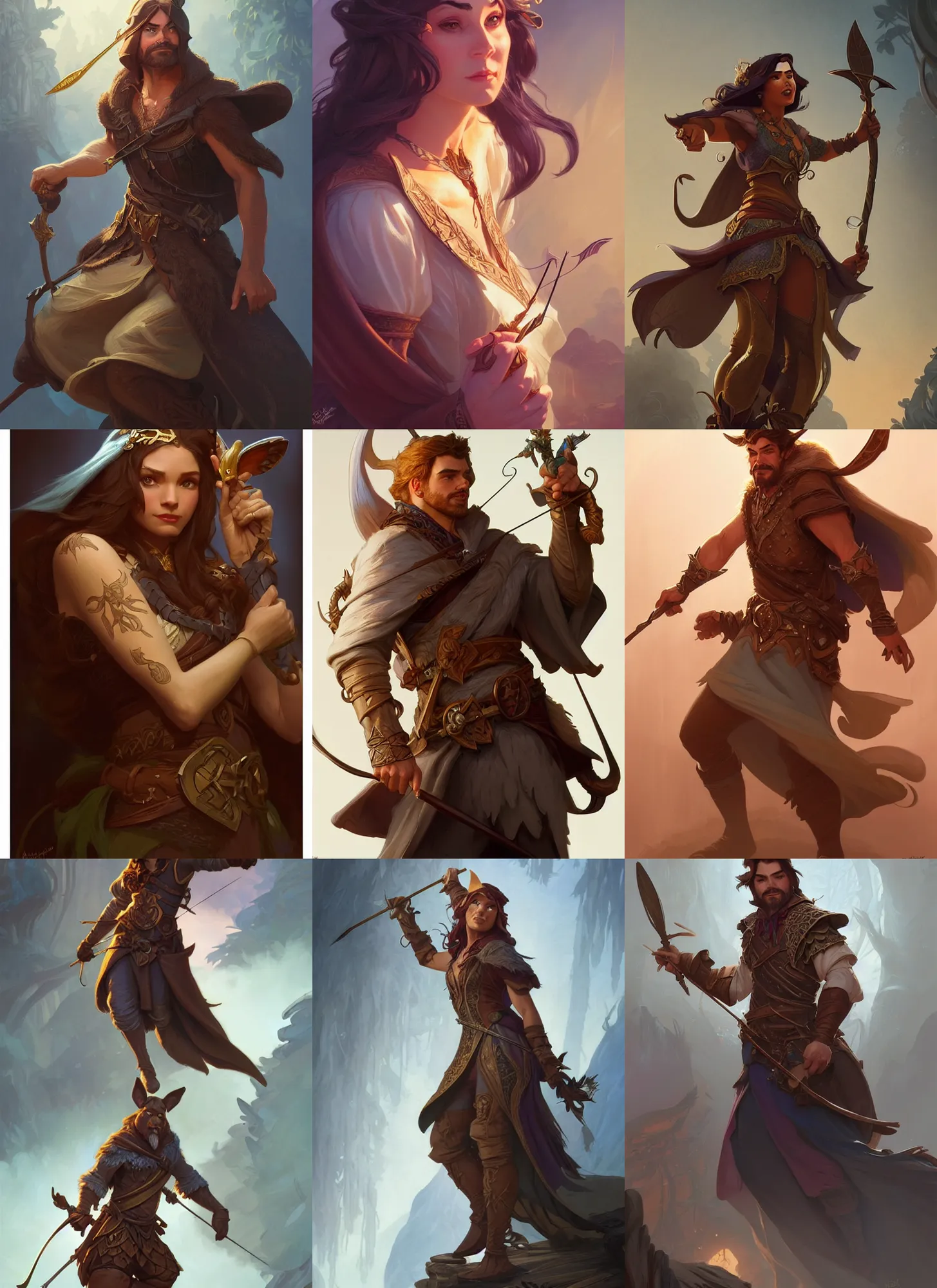 Prompt: characters from disney's robinhood, d & d, fantasy, intricate, elegant, highly detailed, digital painting, artstation, concept art, matte, sharp focus, illustration, hearthstone, art by artgerm and greg rutkowski and alphonse mucha