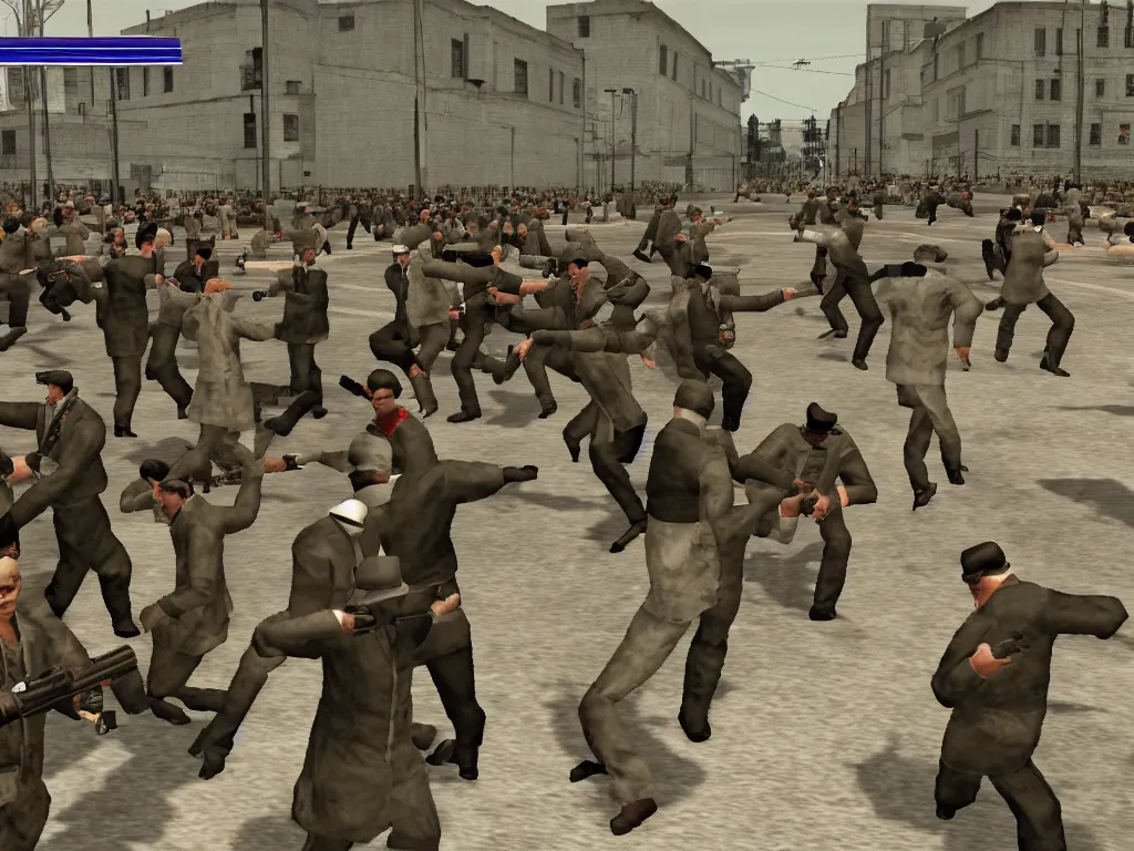 Prompt: russian revolution 1917; GTA San Andreas screenshot