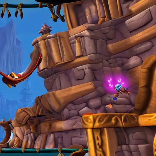 Image similar to the lurker shark from jak and daxter the precusor legacy, giant, in game screenshot